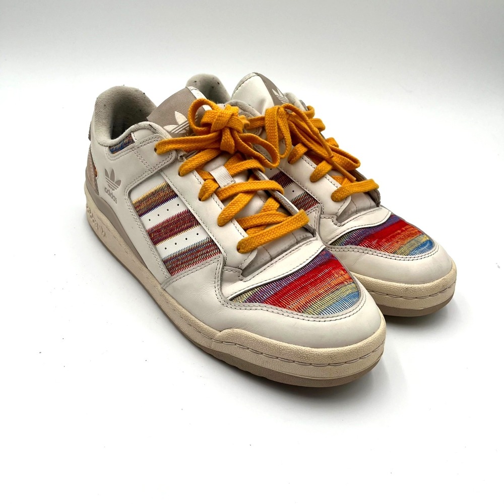 Adidas Forum Low CL JQ2641 Sneakers Mens 9.5 Cloud White Leather Lifestyle Shoes